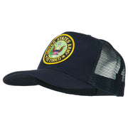 US Army Retired Circle Patched Mesh Cap