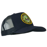 US Army Retired Circle Patched Mesh Cap