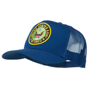 US Army Retired Circle Patched Mesh Cap