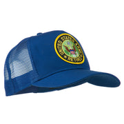 US Army Retired Circle Patched Mesh Cap