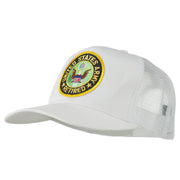 US Army Retired Circle Patched Mesh Cap