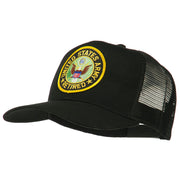 US Army Retired Circle Patched Mesh Cap