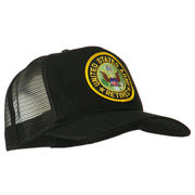 US Army Retired Circle Patched Mesh Cap