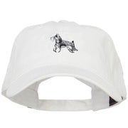 Miniature Schnauzer Embroidered Washed Cotton Twill Cap