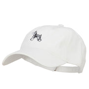 Miniature Schnauzer Embroidered Washed Cotton Twill Cap