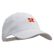 Mario DK Donkey Embroidered Washed Solid Pigment Dyed Cotton Twill Brass Buckle Cap - White OSFM