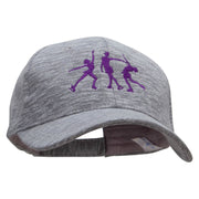 Figure Skating Girls Heather Polyester Low Profile Cap - Heather-Grey OSFM