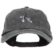 Miniature Schnauzer Embroidered Washed Cotton Twill Cap