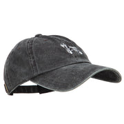 Miniature Schnauzer Embroidered Washed Cotton Twill Cap