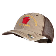 U.S. Army 28th Infantry Division Embroidered Low Profile Special Cotton Mesh Cap - Khaki-Brown OSFM