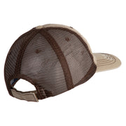 U.S. Army 28th Infantry Division Embroidered Low Profile Special Cotton Mesh Cap - Khaki-Brown OSFM