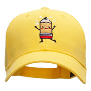 Happy Pencil Embroidered Cotton Twill Cap