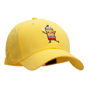 Happy Pencil Embroidered Cotton Twill Cap