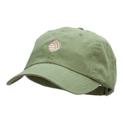 The Volleyball Embroidered Low Profile Dyed Cotton Twill Cap