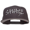 Savage Embroidered Cotton Snapback