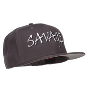 Savage Embroidered Cotton Snapback