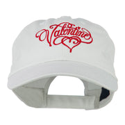 Valentine Heart Embroidered Cap