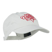 Valentine Heart Embroidered Cap