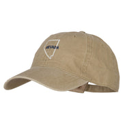 Nevada with Map Outline Embroidered Washed Cotton Twill Cap