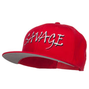 Savage Embroidered Cotton Snapback