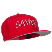 Savage Embroidered Cotton Snapback