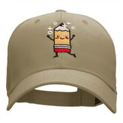 Happy Pencil Embroidered Cotton Twill Cap