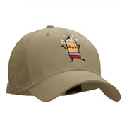 Happy Pencil Embroidered Cotton Twill Cap