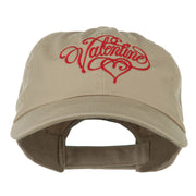 Valentine Heart Embroidered Cap