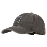 Nevada with Map Outline Embroidered Washed Cotton Twill Cap