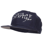 Savage Embroidered Cotton Snapback