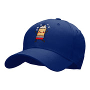 Happy Pencil Embroidered Cotton Twill Cap