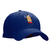 Happy Pencil Embroidered Cotton Twill Cap