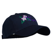 USA State West Virginia Flower Embroidered Low Profile Cap