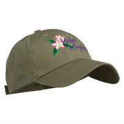 USA State West Virginia Flower Embroidered Low Profile Cap