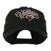 Valentine Heart Embroidered Cap