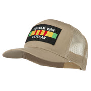 Vietnam War Veteran Patched Mesh Cap