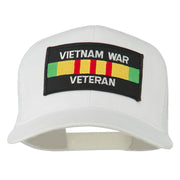 Vietnam War Veteran Patched Mesh Cap