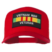 Vietnam War Veteran Patched Mesh Cap