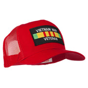 Vietnam War Veteran Patched Mesh Cap