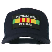 Vietnam War Veteran Patched Mesh Cap