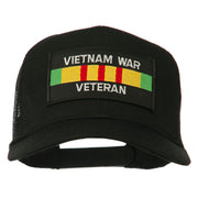 Vietnam War Veteran Patched Mesh Cap