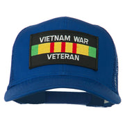 Vietnam War Veteran Patched Mesh Cap