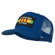 Vietnam War Veteran Patched Mesh Cap