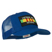 Vietnam War Veteran Patched Mesh Cap