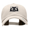 Cat Embroidered Unstructured Cotton Twill Cap