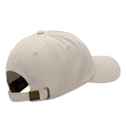 Cat Embroidered Unstructured Cotton Twill Cap