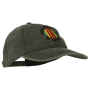 Vietnam Veterans Badge Embroidered Washed Cap