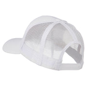 Vote Button Embroidered Mesh Back Cap