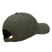 Cat Embroidered Unstructured Cotton Twill Cap