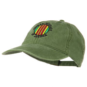 Vietnam Veterans Badge Embroidered Washed Cap